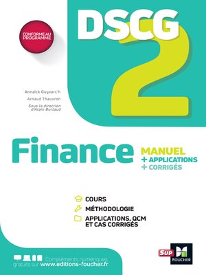 cover image of DSCG 2--Finance--Manuel et applications